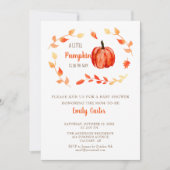 Herfst Baby shower Little Pumpkin Autumn Foliage Kaart (Voorkant)