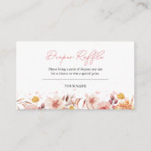 Herfst Baby shower Luier Raffle Informatiekaartje (Voorkant)