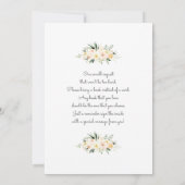 Herfst baby shower meisje pompoen kaart (Achterkant)