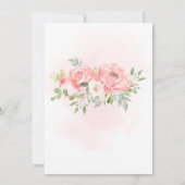 Herfst Baby Shower met Pompoen Bloemen Kaart (Achterkant)