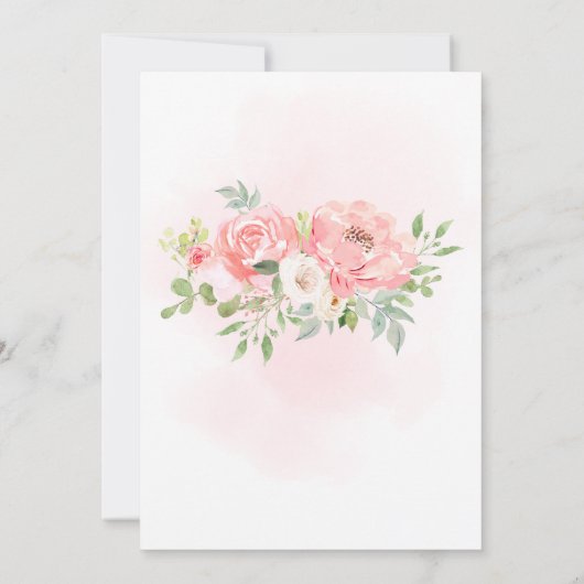 Herfst Baby Shower met Pompoen Bloemen Kaart (Achterkant)