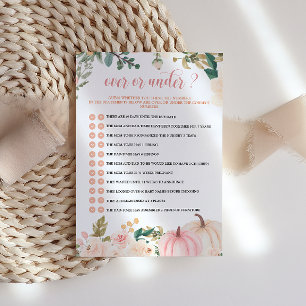 Herfst Baby shower over of onder spel Kaart