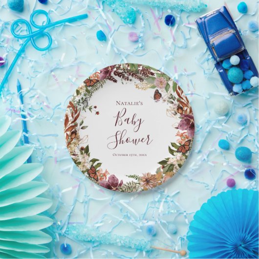 Herfst Baby shower Papier Bord (Feest)