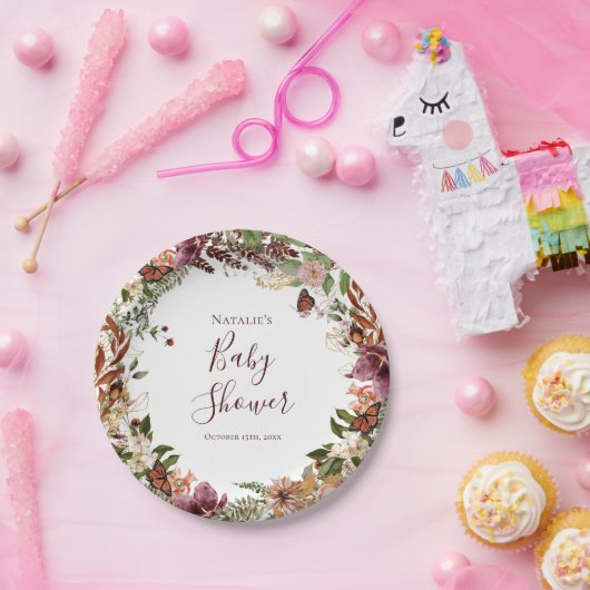 Herfst Baby shower Papier Bord (Feest)