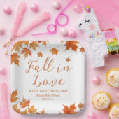 Herfst Baby shower Papieren Bordje (Feest)