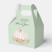 Herfst Baby shower pompoen Bedankdoosjes (Voorkant Zijde)