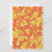 Herfst Baby shower pompoen herfst bladeren dieren Kaart (Achterkant)