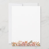 Herfst Baby shower pompoen Kaart (Achterkant)