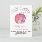 Herfst Baby shower pompoen Kaart (Staand voorkant)