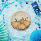 Herfst Baby shower pompoen patch Papieren Bordje (Feest)