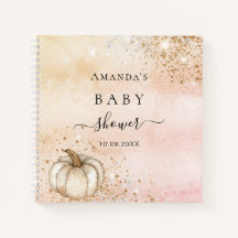 Herfst baby shower pompoen roos 