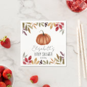 Herfst Baby shower pompoen Servet (Insitu)