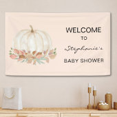 Herfst Baby shower pompoen Spandoek