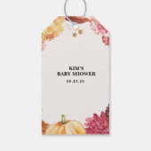 Herfst Baby shower Pop als ze Pop Cadeaulabel (Achterkant)