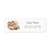 Herfst Baby shower Return Address Labels (Voorkant)