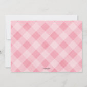 Herfst baby shower Roze Goud Pompoen Meisje Douche Kaart (Achterkant)