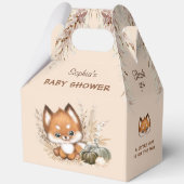 Herfst Baby shower Schattige Fox Pompoen Grote Fav Bedankdoosjes (Voorkant)