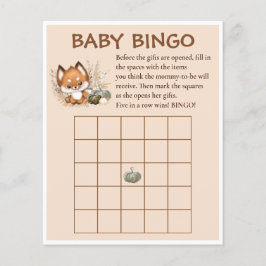 Herfst Baby shower Schattige Fox Pompoenen Baby Bi