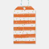 Herfst Baby shower Schattigee pompoen oogst dank u Cadeaulabel (Achterkant)