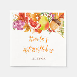 Herfst Baby Shower Servet