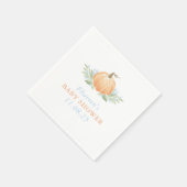 Herfst Baby shower servetten | Pompoen (Hoek)