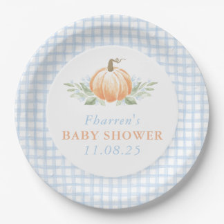 Herfst Baby shower servetten | Pompoen Papieren Bordje
