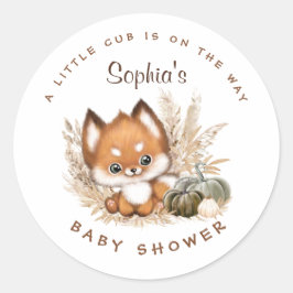 Herfst Baby shower Stickers