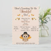 Herfst Baby shower (Thankful) Kaart (Staand voorkant)