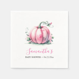 Herfst Baby shower thema gepersonaliseerd Servet