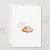 Herfst Baby Shower Uitnodiging (Achterkant)