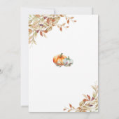 Herfst Baby Shower Uitnodiging (Achterkant)