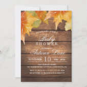 Herfst baby shower uitnodiging (Voorkant)