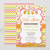 Herfst Baby shower Uitnodiging/Girl Herfst Uitnodi Kaart (Voorkant / Achterkant)