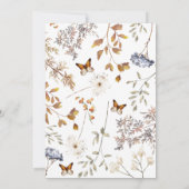 Herfst Baby shower Uitnodiging, Girl Shower Invite Kaart (Achterkant)