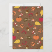 Herfst Baby shower Uitnodiging - "Herfst in liefde (Achterkant)