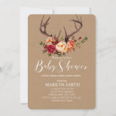 Herfst baby shower-uitnodiging kaart (Voorkant)