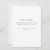 Herfst baby shower-uitnodiging kaart (Achterkant)