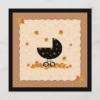 Herfst Baby Shower Uitnodigingen Geslacht Neutraal