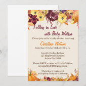 Herfst Baby Shower Uitnodigingen - Herfst in Liefd (Voorkant / Achterkant)