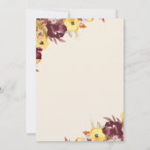 Herfst Baby Shower-uitnodigingen - Herfst in liefd Kaart (Achterkant)