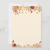 Herfst Baby Shower Uitnodigingen Verliefd (Achterkant)