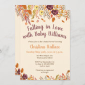 Herfst Baby Shower Uitnodigingen Verliefd (Voorkant / Achterkant)