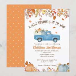 Herfst Baby Shower-uitnodigingen voor een jongen Kaart