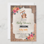 Herfst baby shower verjaardaguitnodiging kaart (Voorkant)
