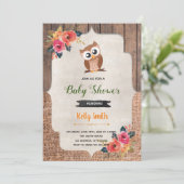 Herfst baby shower verjaardaguitnodiging kaart (Staand voorkant)