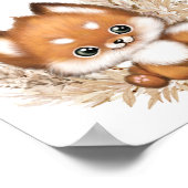 Herfst Baby shower voor voordeur Poster (Hoek)