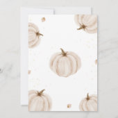 Herfst Baby shower voorspellingen voor Baby Kaart (Achterkant)