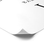 Herfst Baby shower Welkom Poster (Hoek)