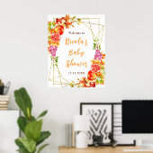 Herfst Baby Shower Welkom Poster (Thuiskantoor)