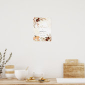 Herfst baby shower welkom teken, kleine pompoen te poster (Keuken)